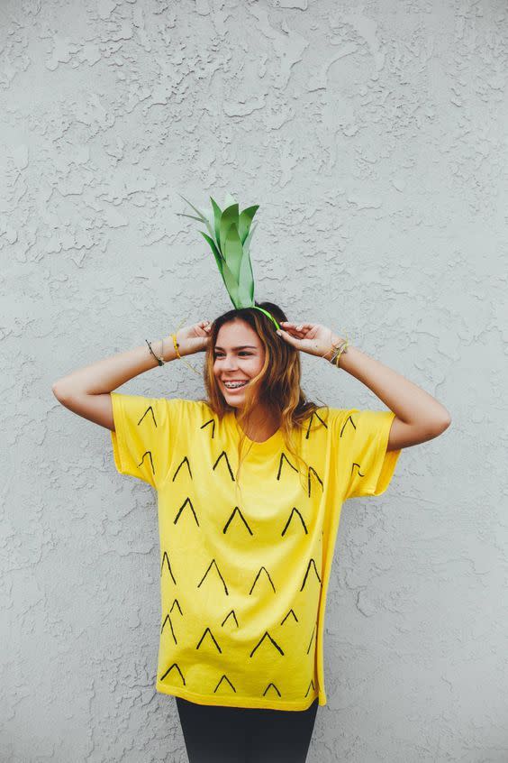 Pineapple Halloween Costume for Tweens