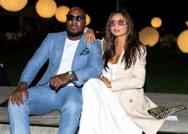 Gotham/WireImage Jeezy and Jeannie Mai Jenkins attend a fashion show in New York City in 2021.