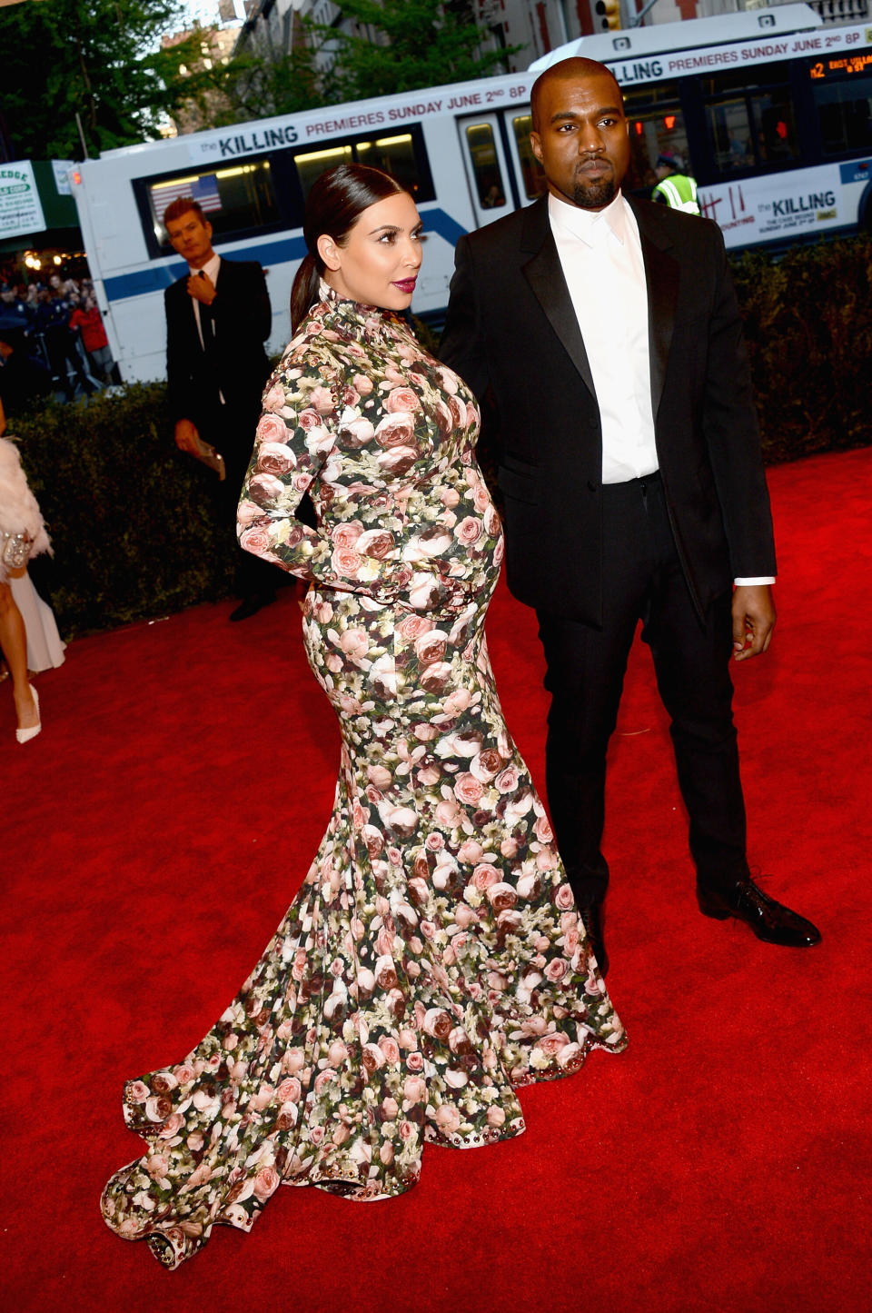 NEW YORK, NY - MAY 06: Kim Kardashian and Kanye West attend the Costume Institute Gala for the 'PUNK: Chaos to Couture' exhibition at the Metropolitan Museum of Art on May 6, 2013 in New York City. (Photo by Larry Busacca/Getty Images)