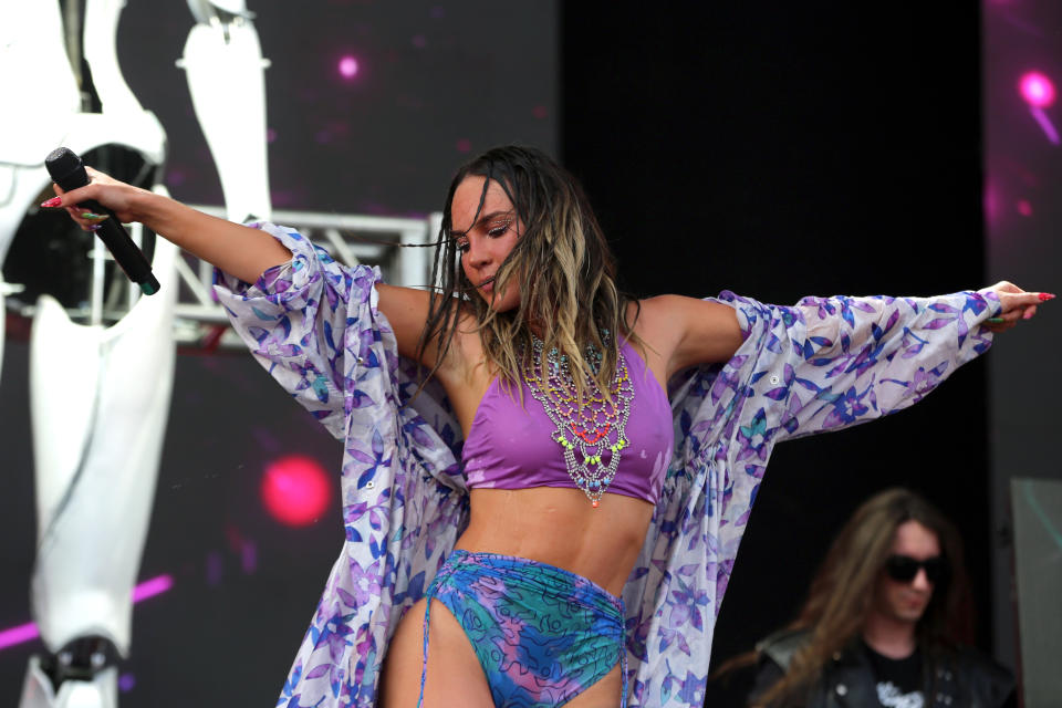 Belinda en el Festival Machaca 2022 en el Parque la Fundidora Monterrey, Mexico. (Photo by Medios y Media/Getty Images)