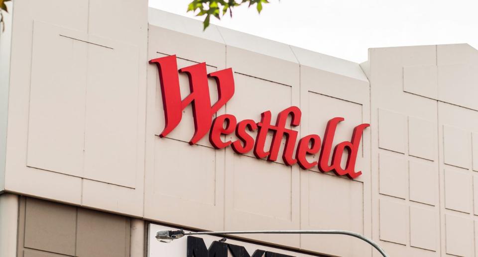 Westfield sign.