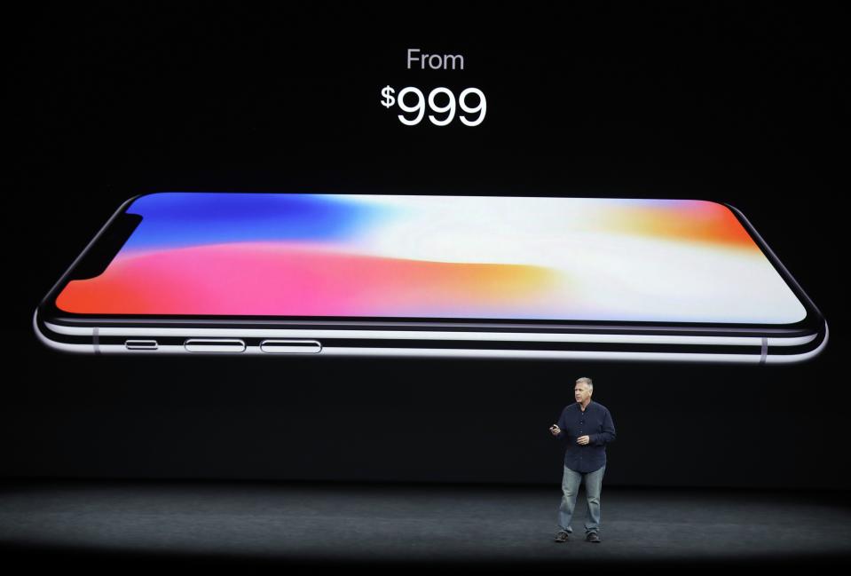 Apple’s new iPhone X. It’s not cheap.