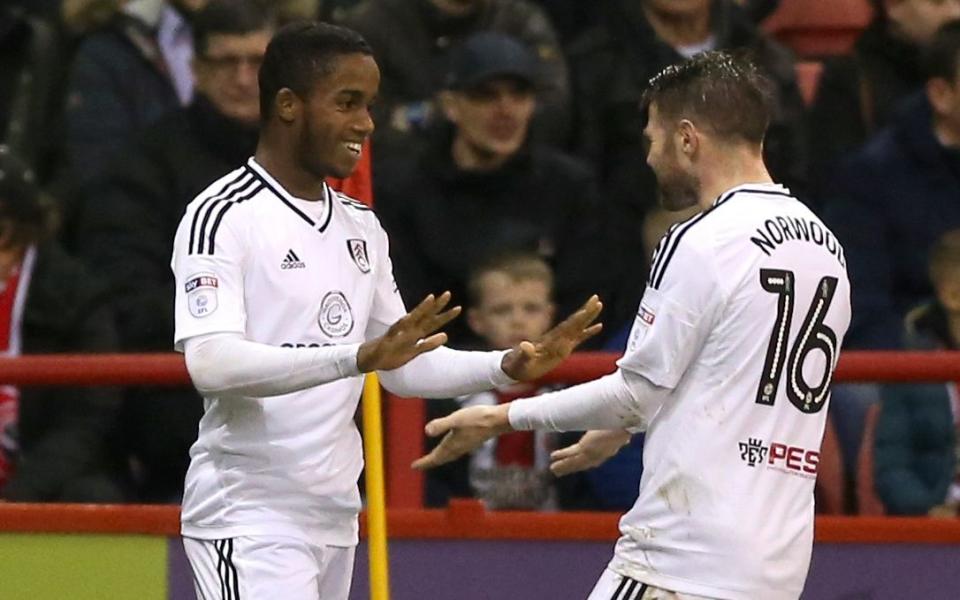 Ryan Sessegnon scores his first senior hat-trick for Fulham in a 'crazy' 5-4 away victory over second-placed Sheffield United - PA