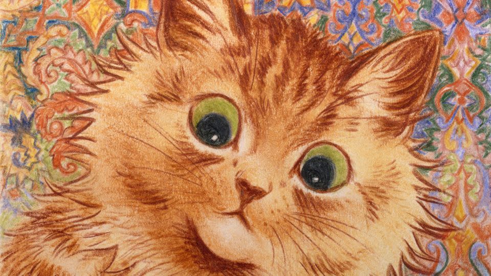 One of Louis Wain's famous images of cats. The Edwardian artist is credited with increasing the cute appeal of our feline friends by giving them human hobbies and pastimes. - Courtesy Bethlem Museum of the Mind/Somerset House