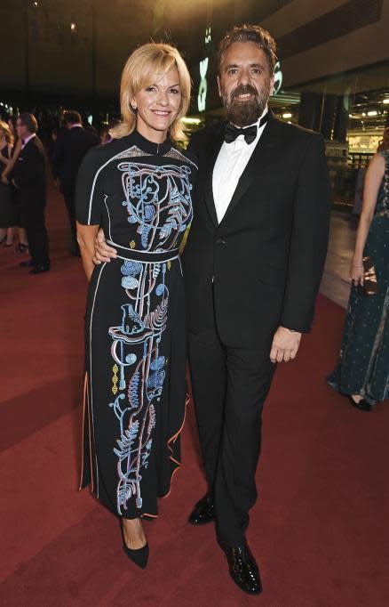 Elisabeth Murdoch and Keith Tyson (Dave Benett/Getty Images)