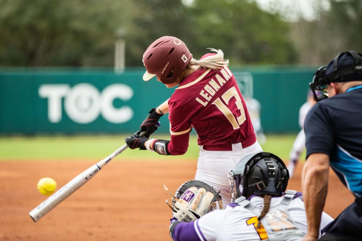 Florida State Softball Seminoles Split Doubleheader With Purdue And Longwood