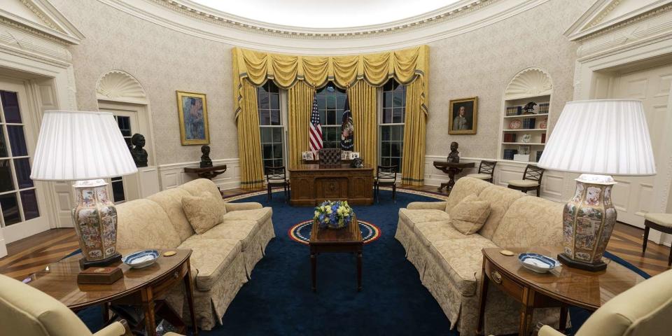 President Biden's Oval Office Decor