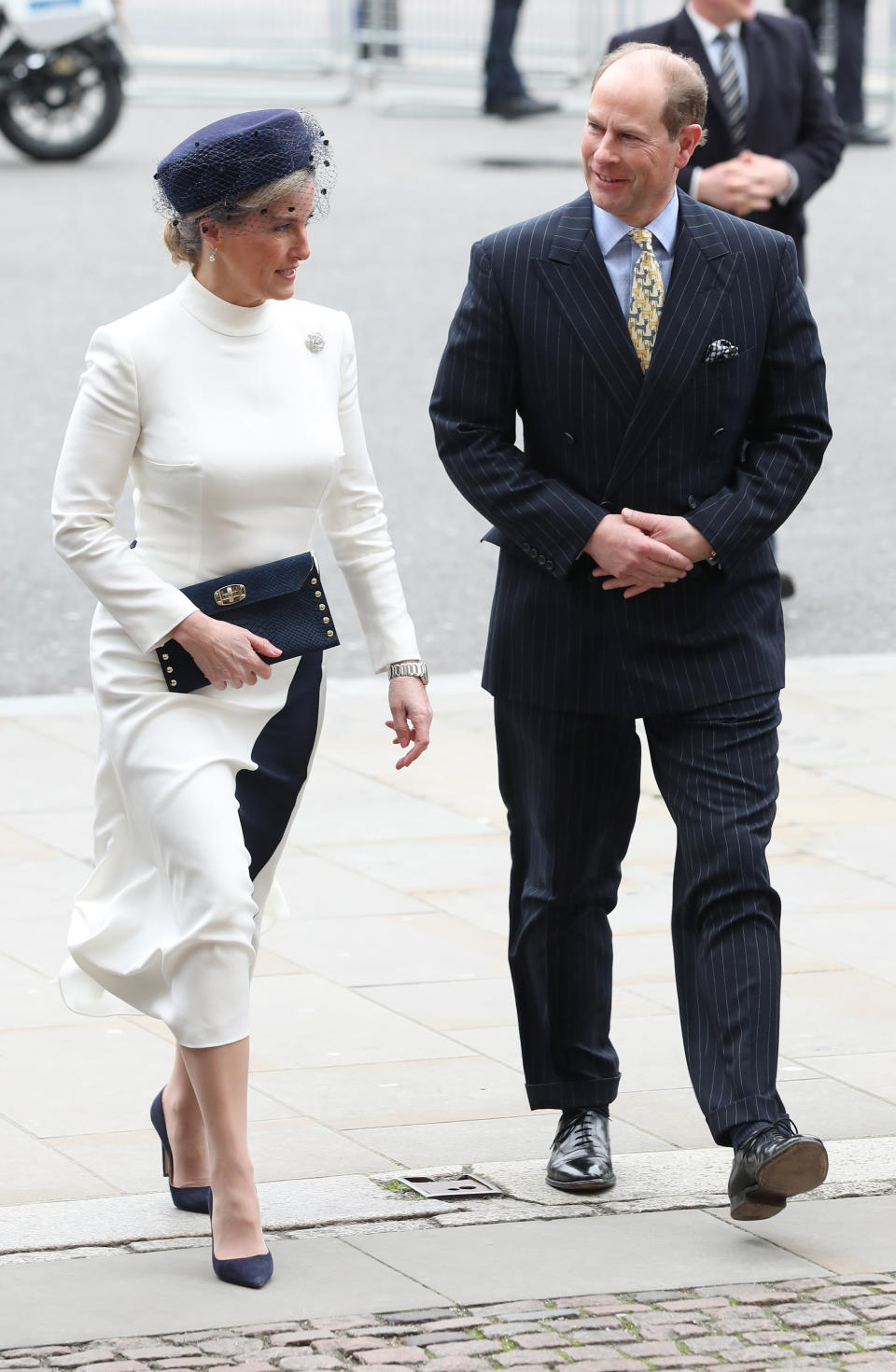 The Earl and Countess of Wessex arrive at the Commonwealth Service at Westminster Abbey, London on Commonwealth Day. The service is the Duke and Duchess of Sussex's final official engagement before they quit royal life. (Photo by Yui Mok/PA Images via Getty Images)