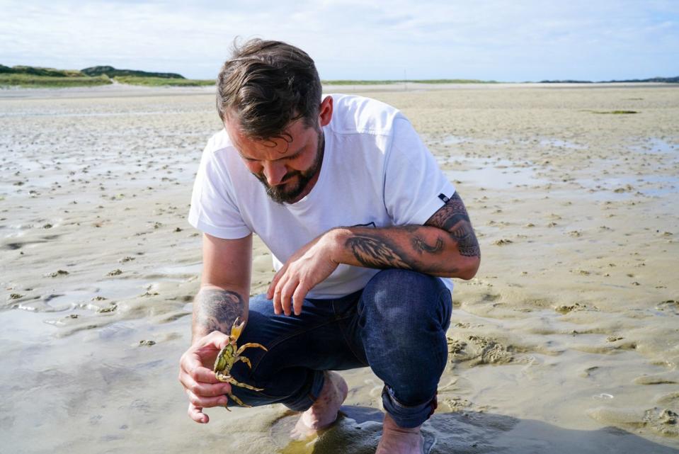 Alexander Wulf schwelgt am Strand von Sylt in Erinnerungen.  (Bild: TVNOW / Endemol Shine)