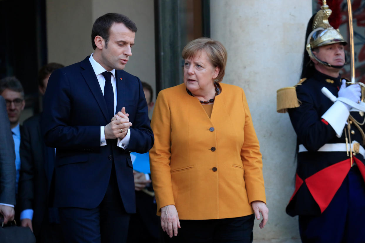 <em>French President Emmanuel Macron has warned that the EU could block a proposal to delay Brexit (Picture: REUTERS/Gonzalo Fuentes)</em>