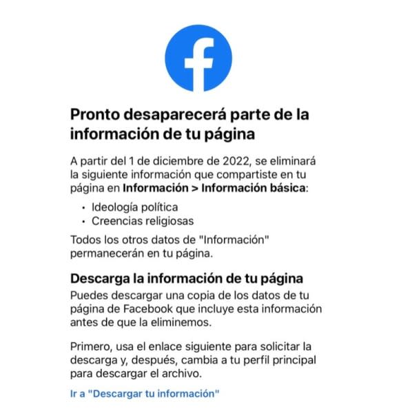 En realidad se trata de una política de privacidad y protección de datos que entró en vigor desde diciembre del año 2022