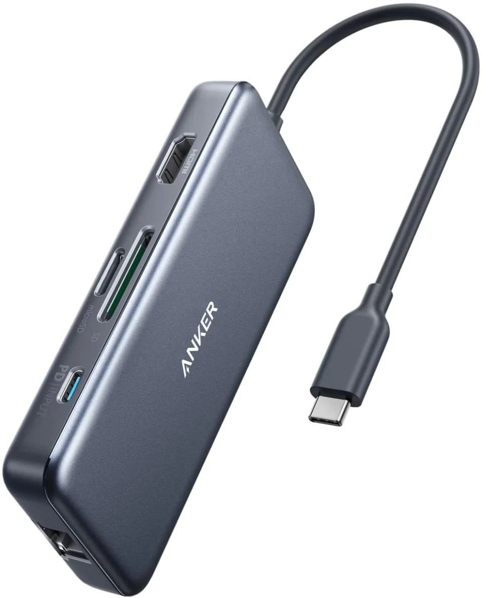 Adaptador Anker PowerExpand+ 7 en 1 Hub USB-C. Imagen vía Amazon.