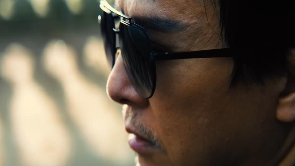 A close up of Donnie Yen's Caine wearing sunglasses in John Wick: Chapter 4