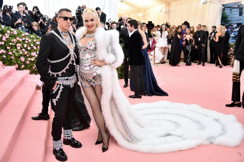 <h1 class="title">Jeremy Scott and Gwen Stefani with Christian Louboutin shoes and Effy Jewelry</h1><cite class="credit">Photo: Getty Images</cite>