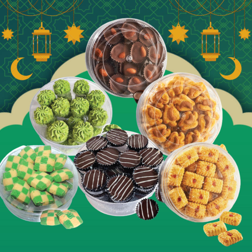 Hari Raya Cookies (12 Flavors) - Halal Certified. (Photo: Shopee SG)