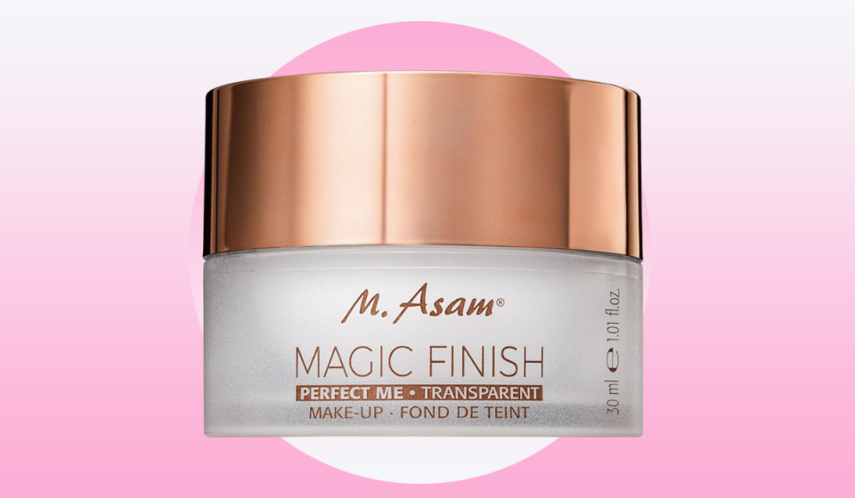 A jar of Magic Finish makeup primer.