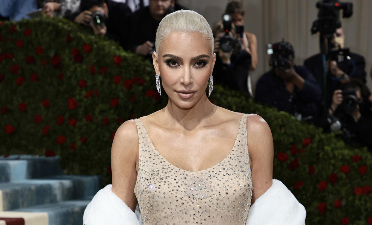 NEW YORK, NEW YORK - MAY 02:   Kim Kardashian attends The 2022 Met Gala Celebrating 