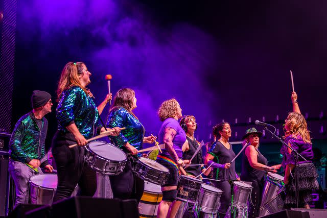 <p>Tom O'Connor Photography</p> Percussion ensemble Timbeladies opens Women Who Rock's 6th annual benefit concert on Oct. 21