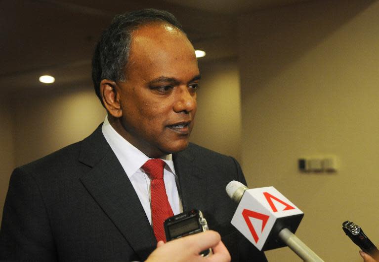 Singapore Foreign Minister K. Shanmugam, pictured during the ASEAN Ministerial Meeting in Brunei's capital Bandar Seri Begawan, on June 30, 2013