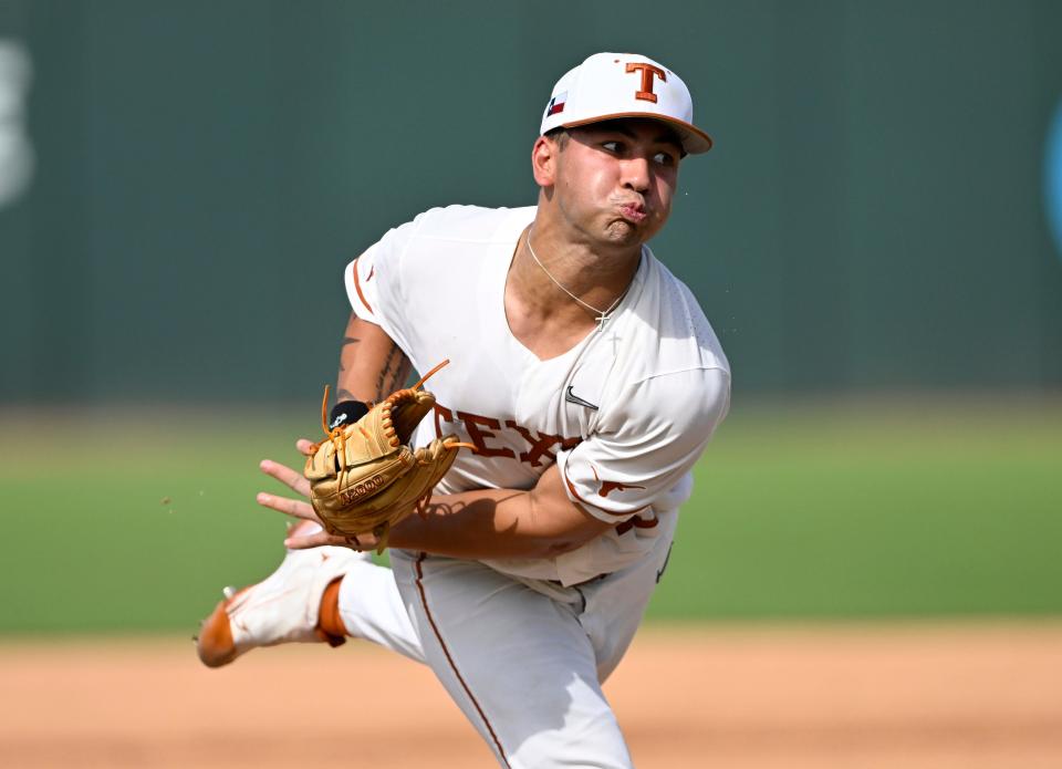 Lucas Gordon pitched another gem for the Longhorns, allowing five hits over seven innings. He struck out eight and walked none. "The Gordon kid's a handful," Louisiana coach Matt Deggs said.