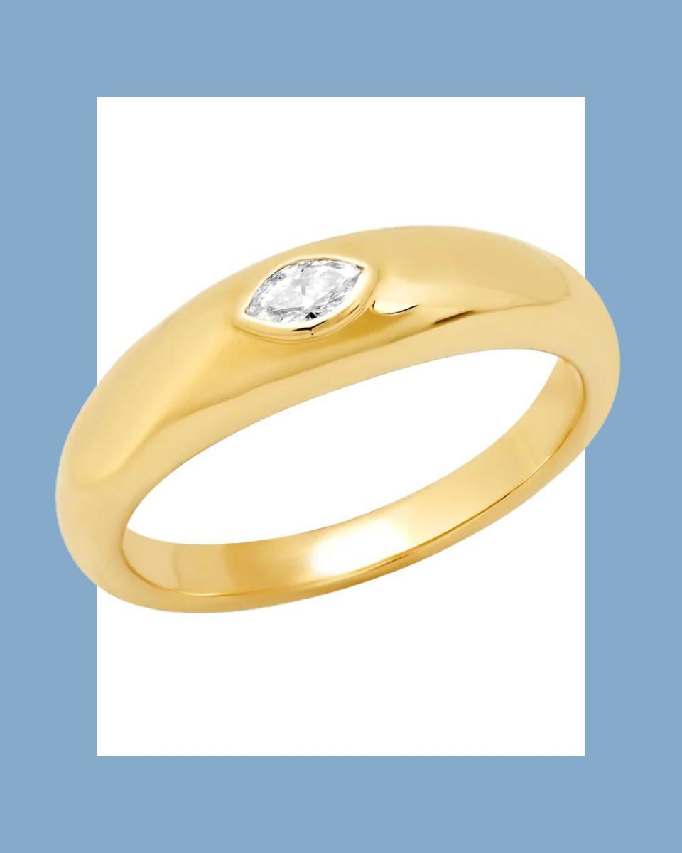 <p><a href="https://stanleykorshak.com/collections/rings/products/s13-14k-marq-dia-bezel-dome-gypsy-ring-08c-size-7" rel="nofollow noopener" target="_blank" data-ylk="slk:Shop Now;elm:context_link;itc:0;sec:content-canvas" class="link ">Shop Now</a></p><p>Marquis Diamond Thin Gypsy Ring</p><p>$1500.00</p><p>stanleykorshak.com</p>