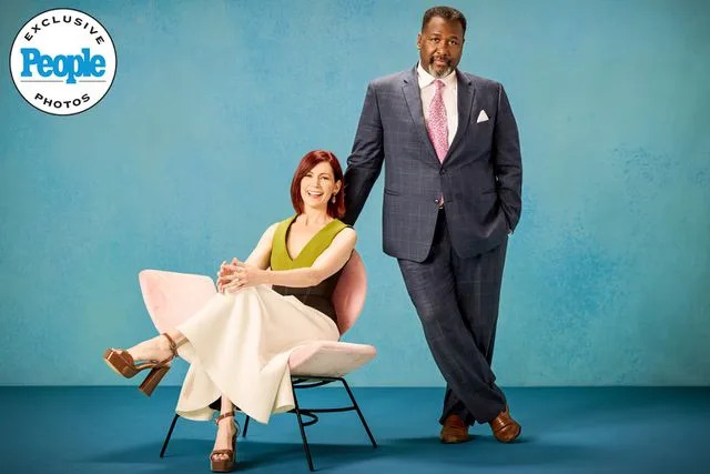 <p>Sonja Flemming/CBS</p> Carrie Preston and Wendell Pierce of 'Elsbeth'