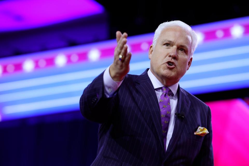 CPAC head Matt Schlapp at his conference in 2024 (Getty Images)