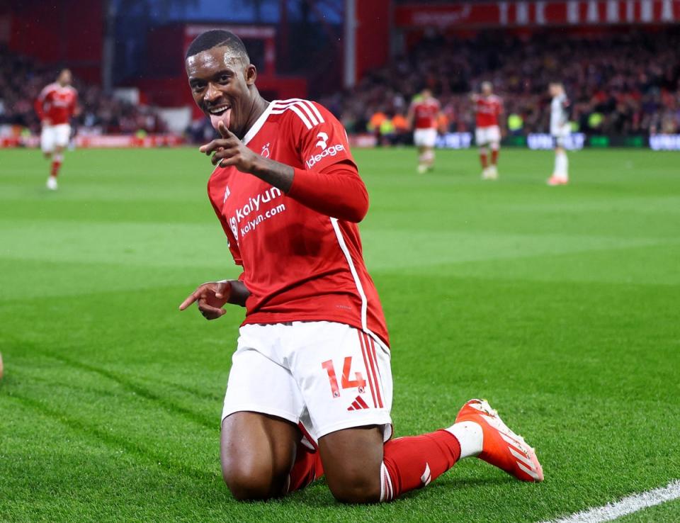 Back on track: Callum Hudson-Odoi has revived his career at Nottingham Forest (REUTERS)