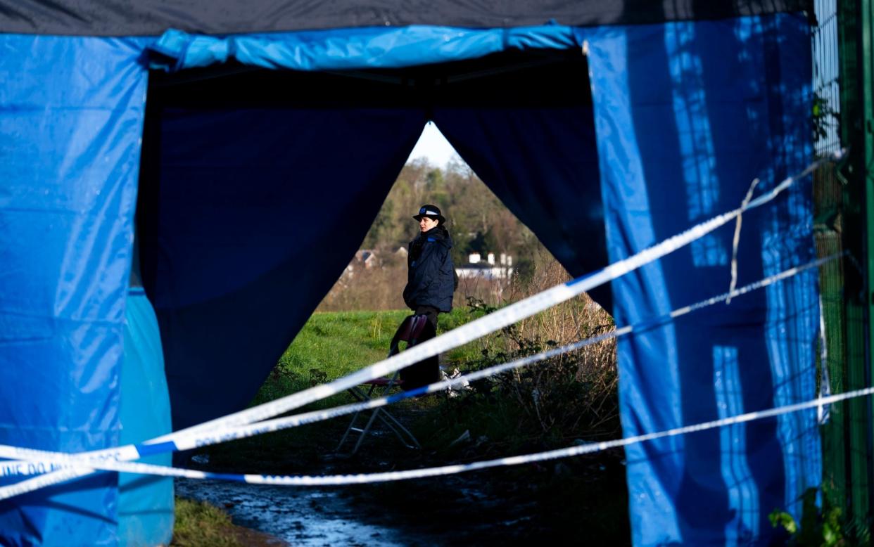 Police were called to Rowdown Fields, Croydon, on April 2