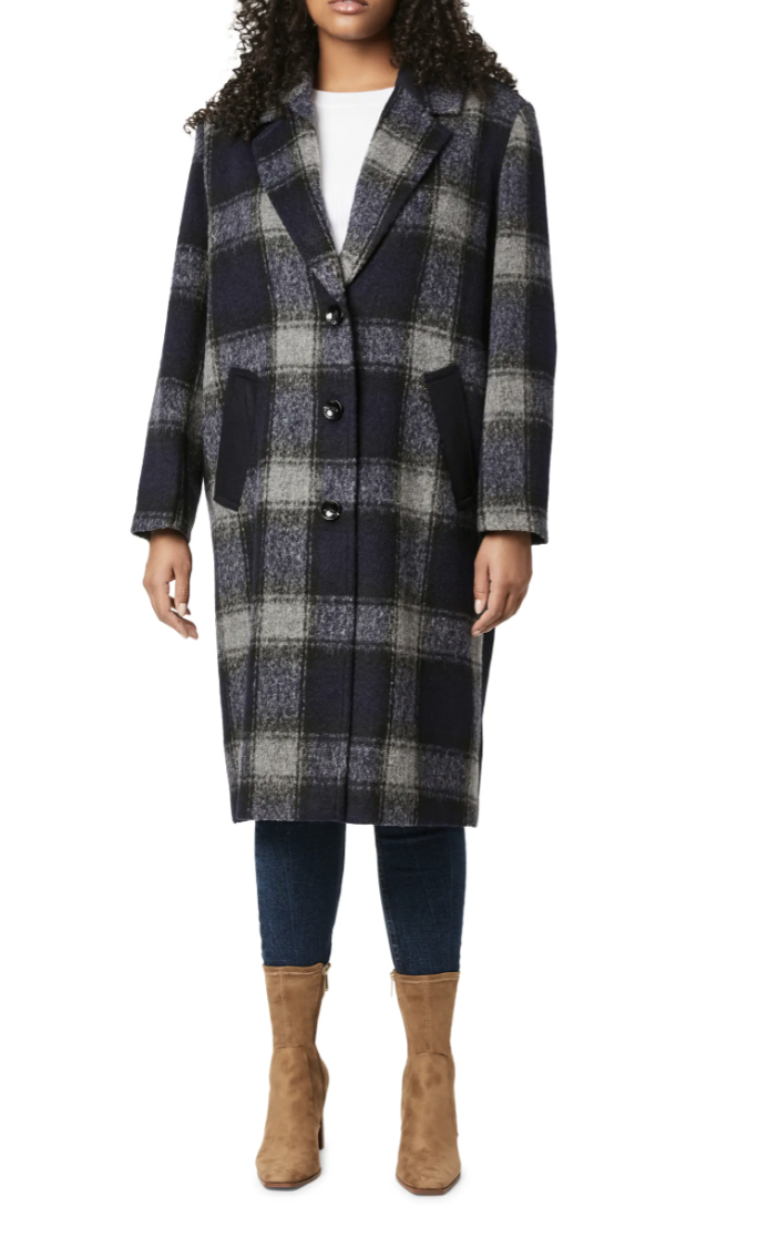 Bernardo Plaid Wool Coat (Photo via Nordstrom)