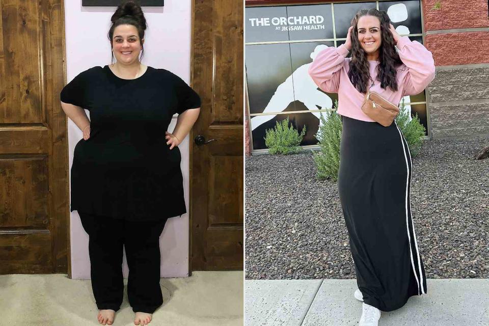 <p>Courtesy Leah Hope (2)</p> Leah Hope lost 185 lbs.