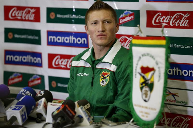 Alejandro Chumacero, en conferencia de prensa. 