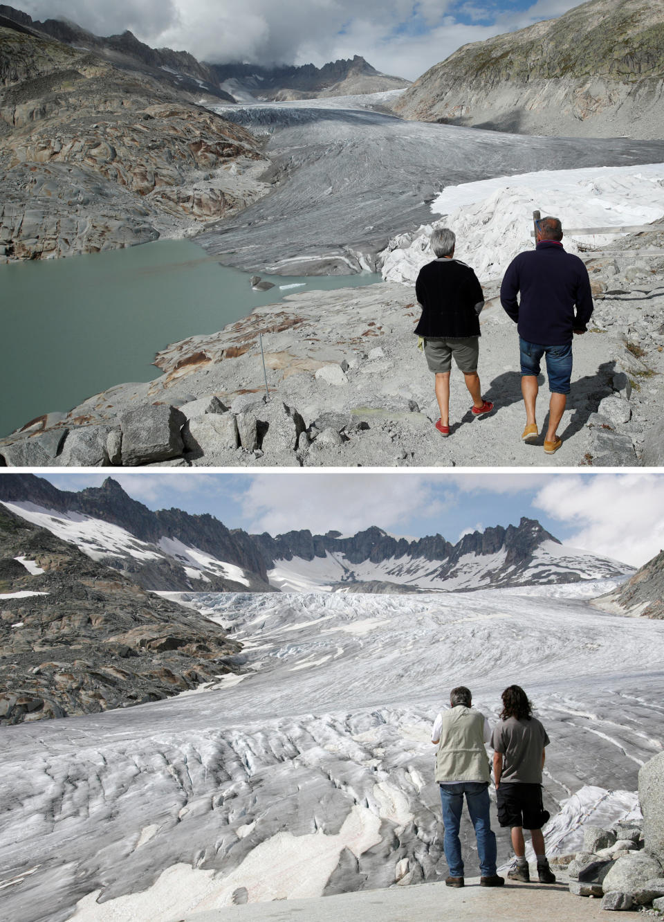 La desaparición de los glaciares de Suiza
