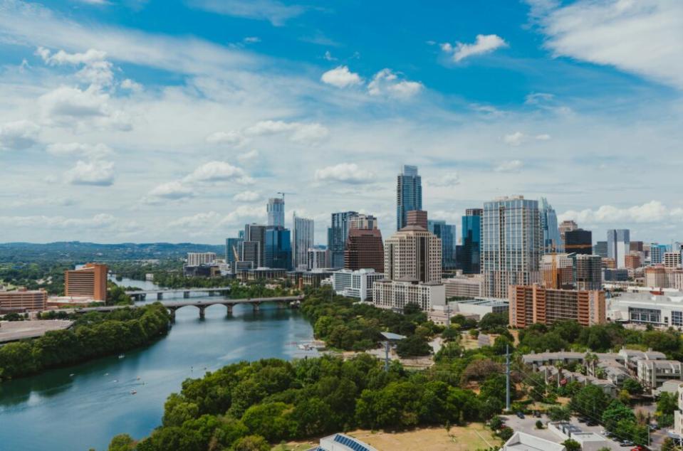 A daytime shot of Austin, Texas