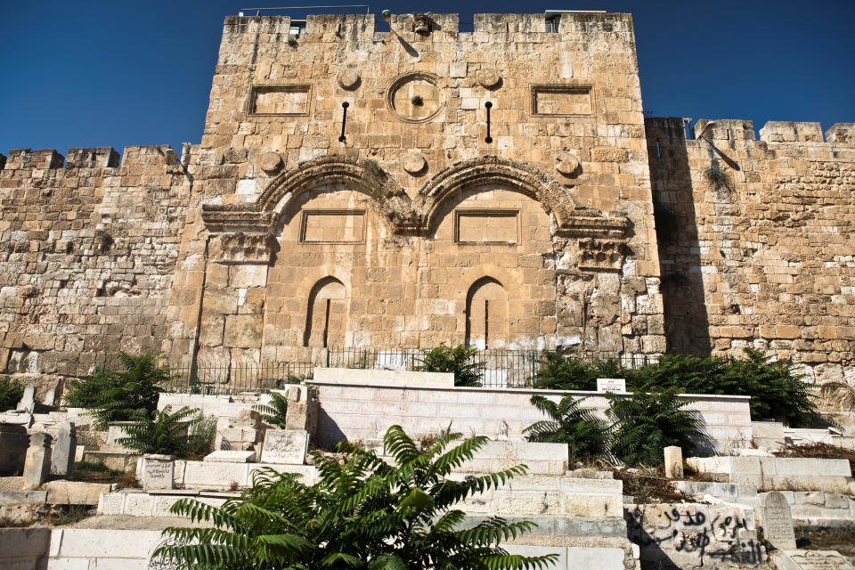 A general view picture shows Golden Gate in Jerusalem's Old City. (Photo: Nir Elias/Reuters)