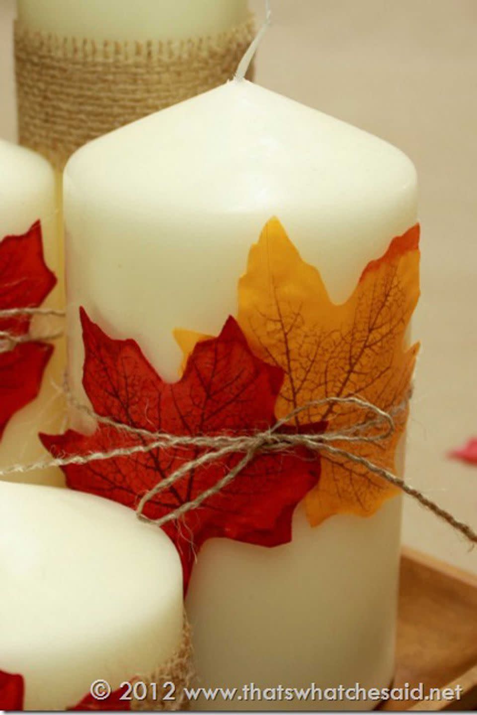 Fall Foilage Thanksgiving Centerpiece