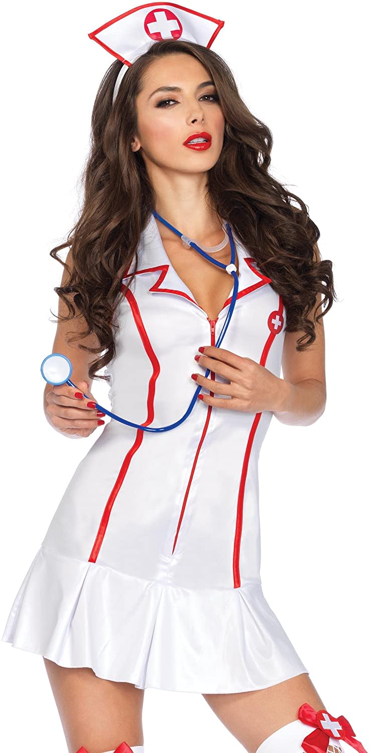 Leg Avenue Women's 3 Piece Head Nurse Costume