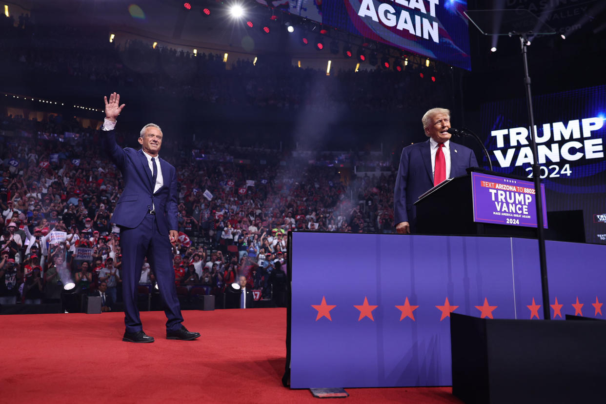 Robert F. Kennedy Jr; Donald Trump Tom Brenner for The Washington Post via Getty Images