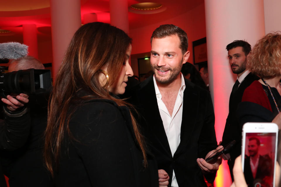 <p>Jamie Dornan photographed for the Fifty Shade Freed Premiere on Feb 6, 2018 in Paris, France. (Photo by Olivier VIGERIE / Contour by Getty Images) </p>