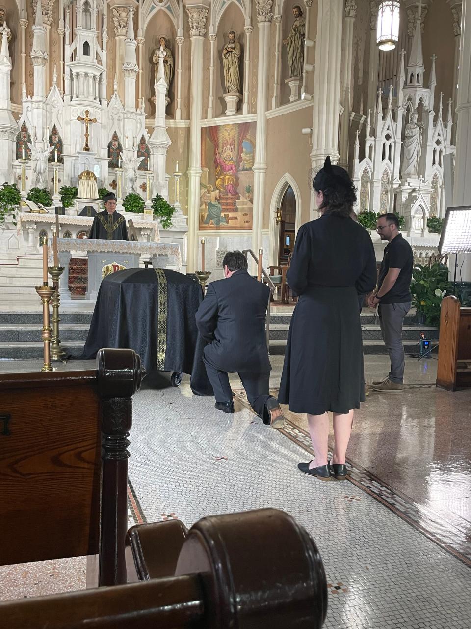 The EWTN series "They Might Be Saints" filmed an episode in Canton about stigmatic Rhoda Wise who died in 1948. The show included filming at St. Peter's Catholic Church, where her funeral Mass was held. According to reports, more than 14,000 people attended the service.