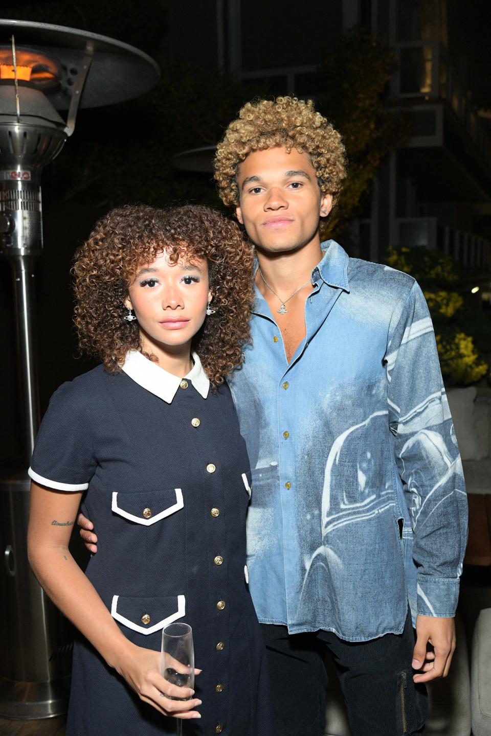 MALIBU, CALIFORNIA - NOVEMBER 03: Armani Jackson and Talia Jackson attends the Clarins exclusive dinner at Nobu Malibu on November 03, 2023 in Malibu, California. (Photo by Charley Gallay/Getty Images for Clarins)