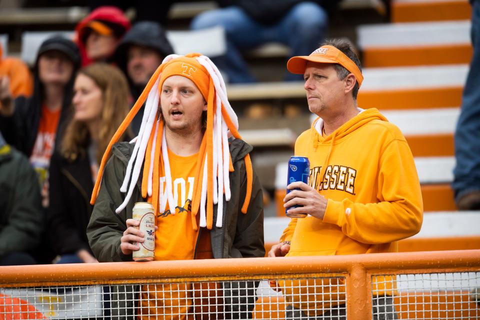 Tennessee fans wait for the game between Tennessee and Mizzou in Neyland Stadium, Saturday, Nov. 12, 2022.