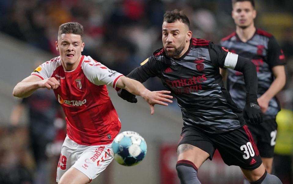 Braga wonderkid Vitinha battles past Benfica's Nicolas Otamendi - Huge Delgado/Shutterstock