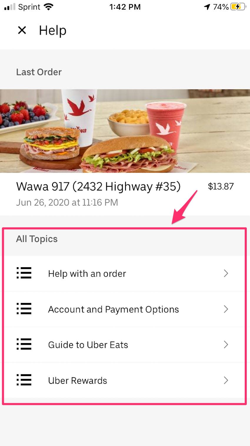 How to contact Uber Eats 2