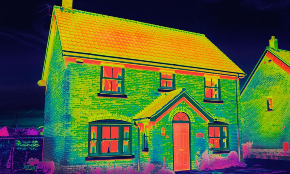 <span>Thermal imaging shows the heat loss from a house, but EPC details of why, and how to fix, can be misleading.</span><span>Photograph: Construction Photography/Alamy</span>