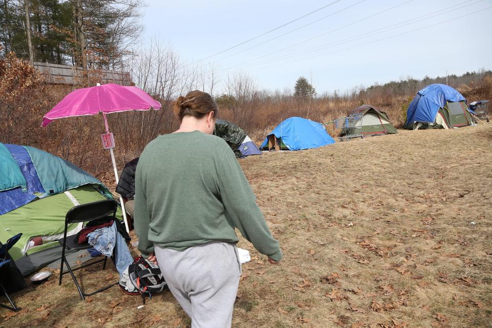 Amy Malone of Karlee's Home Team, seen Wednesday, March 6, 2024. says Willand Warming Center clients who are staying outside the center in tents when the center is closed don't have other options.