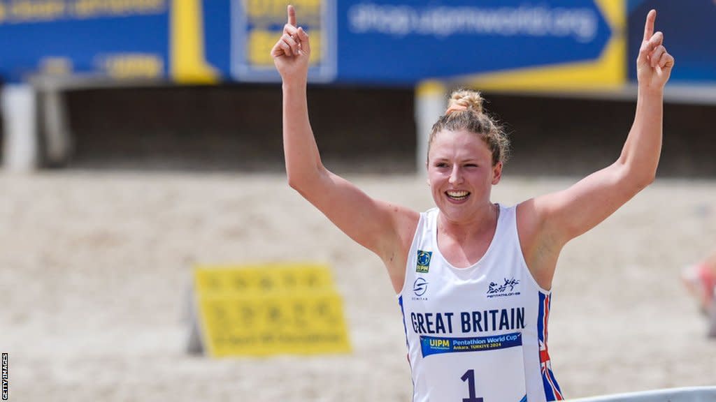 Kerenza Bryson wins gold at the Pentathlon World Cup in Ankara, Turkey