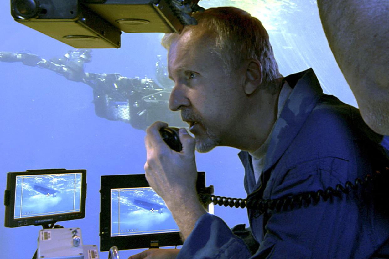 James Cameron directing the 2005 documentary 'Aliens of the Deep'