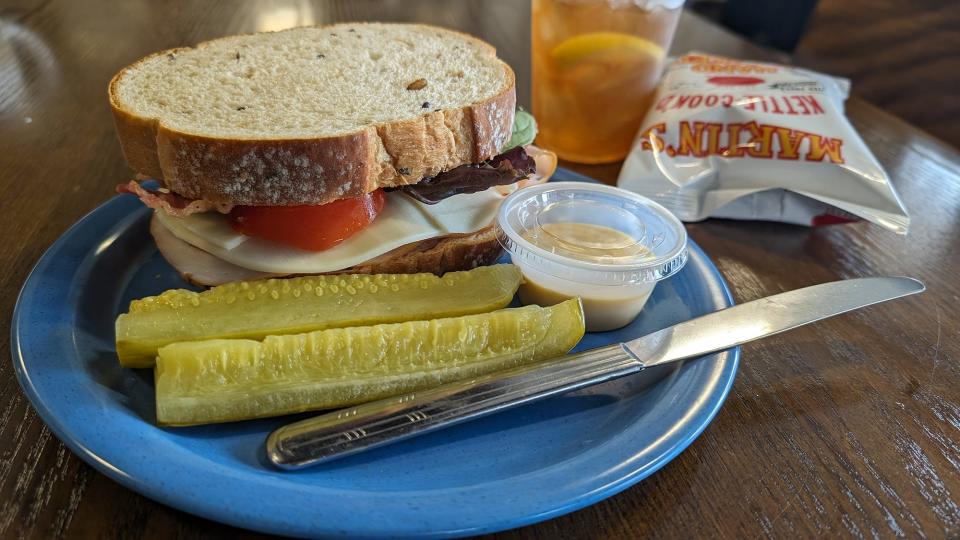 A Gobbler's Club with turkey and bacon for $6 at Dallastown's Common Grounds Café.