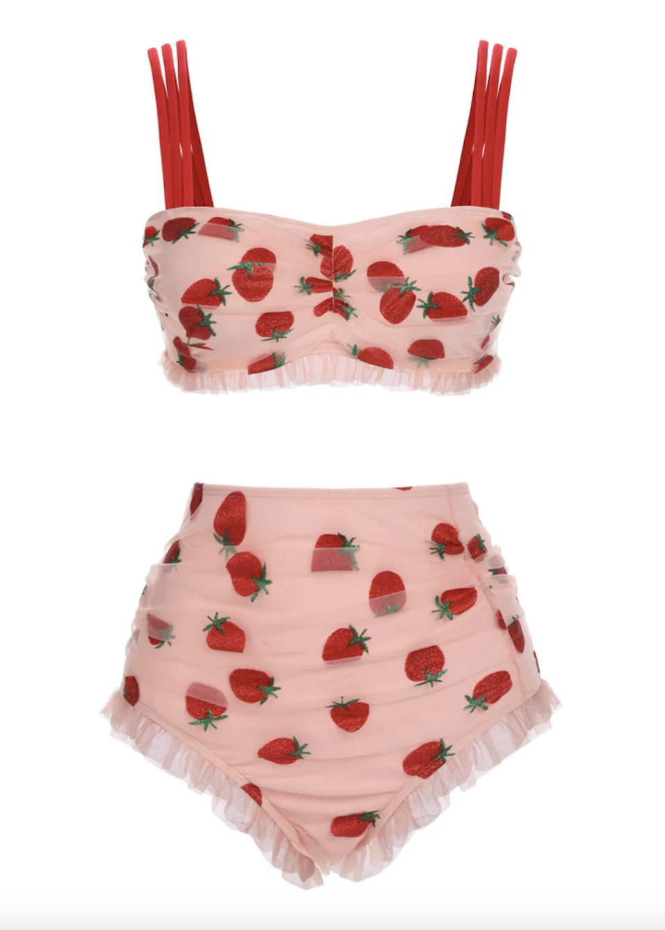 <p><a href="https://go.redirectingat.com?id=74968X1596630&url=https%3A%2F%2Fwww.retro-stage.com%2Fcollections%2Fswimsuit%2Fproducts%2Flace-strawberry-cami-tankini-set&sref=https%3A%2F%2Fwww.prevention.com%2Fbeauty%2Fstyle%2Fg43741478%2Fbest-high-waisted-swimsuits%2F" rel="nofollow noopener" target="_blank" data-ylk="slk:Shop Now;elm:context_link;itc:0;sec:content-canvas" class="link ">Shop Now</a></p><p>Lace Strawberry Bikini</p><p>$38.99</p><p>retro-stage.com</p><span class="copyright">Retro Stage</span>